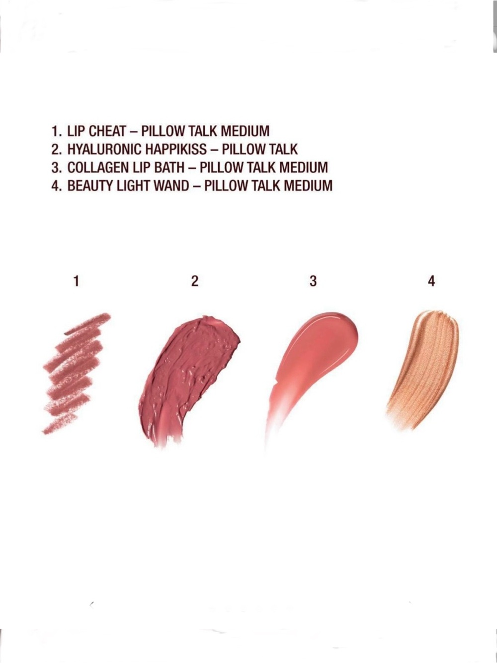 CHARLOTTE TILBURY PILLOW TALK-LIP AND CHEEK KIT - PILLOW TALK MEDIUM-NWT - Picture 3 of 5